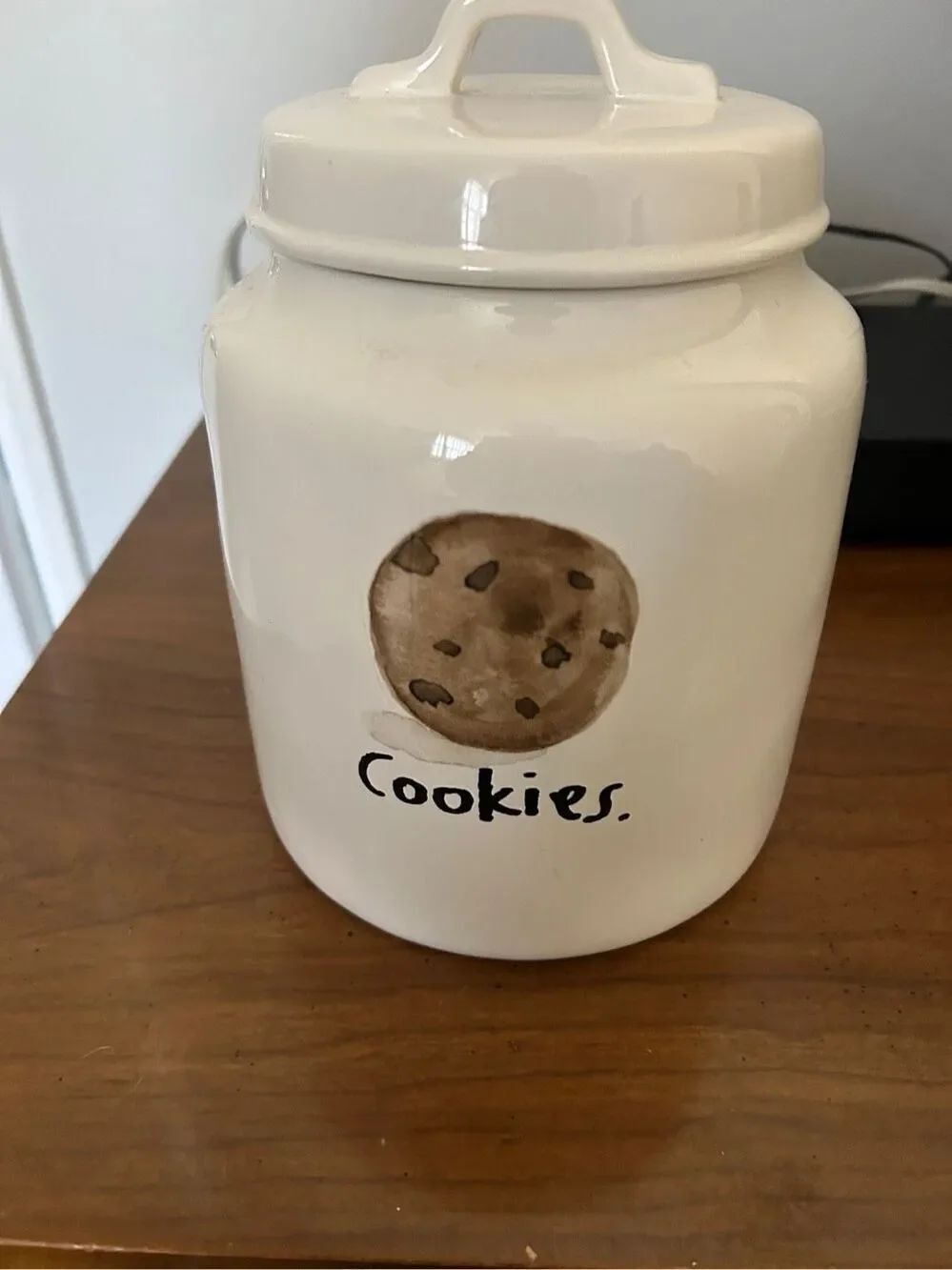 Rae Dunn by Magenta Cookie jar sketch writing cookie list Rare